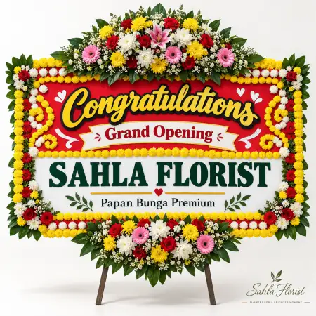 Papan Bunga Ucapan Selamat Flores Timur